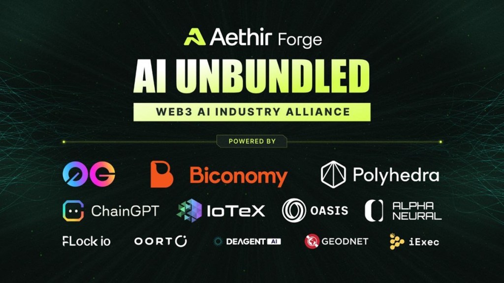 Aethir launches AI Unbundled industry alliance for Web3 AI development