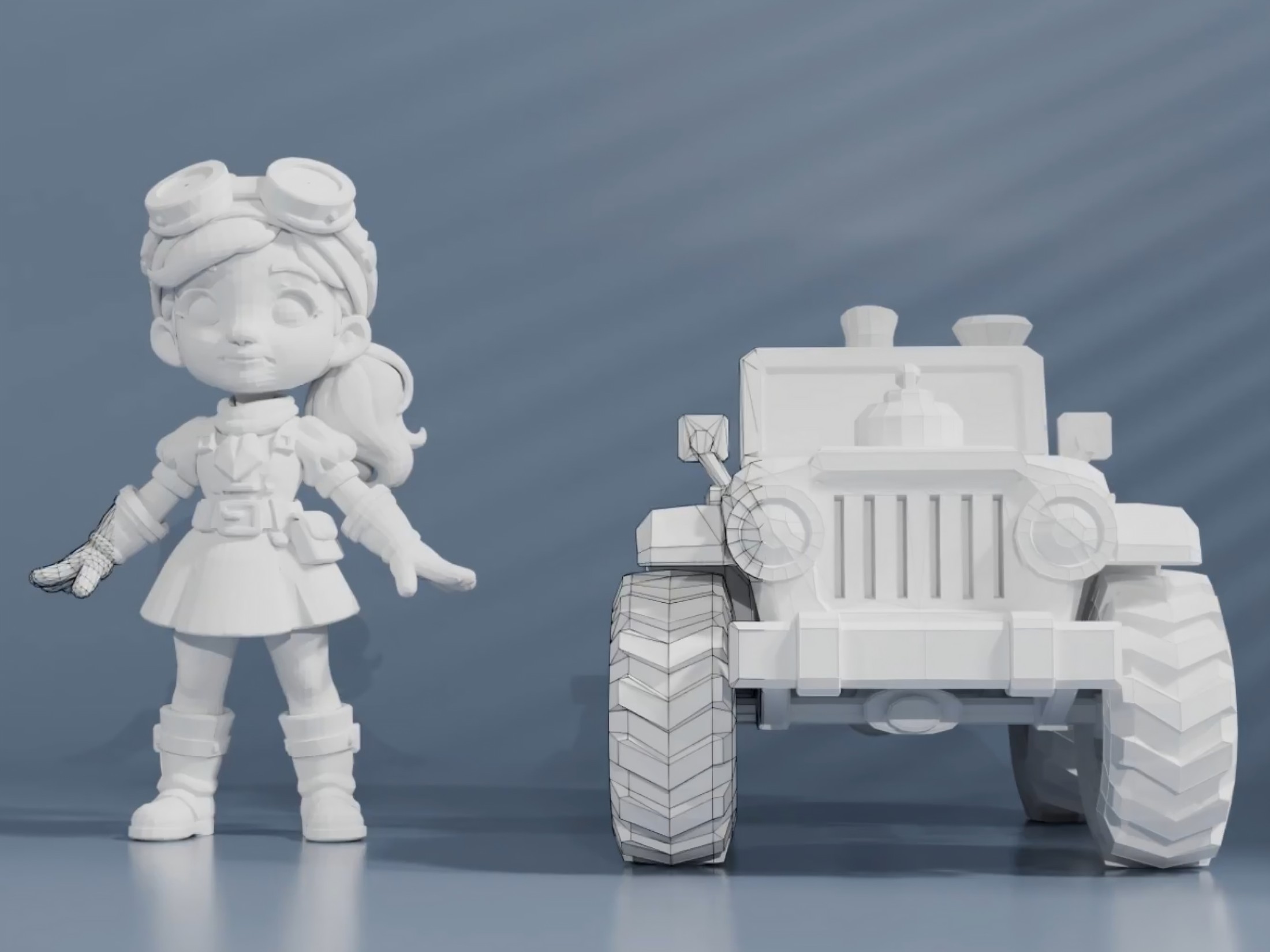 A model for ‘art-grade’ 3D assets