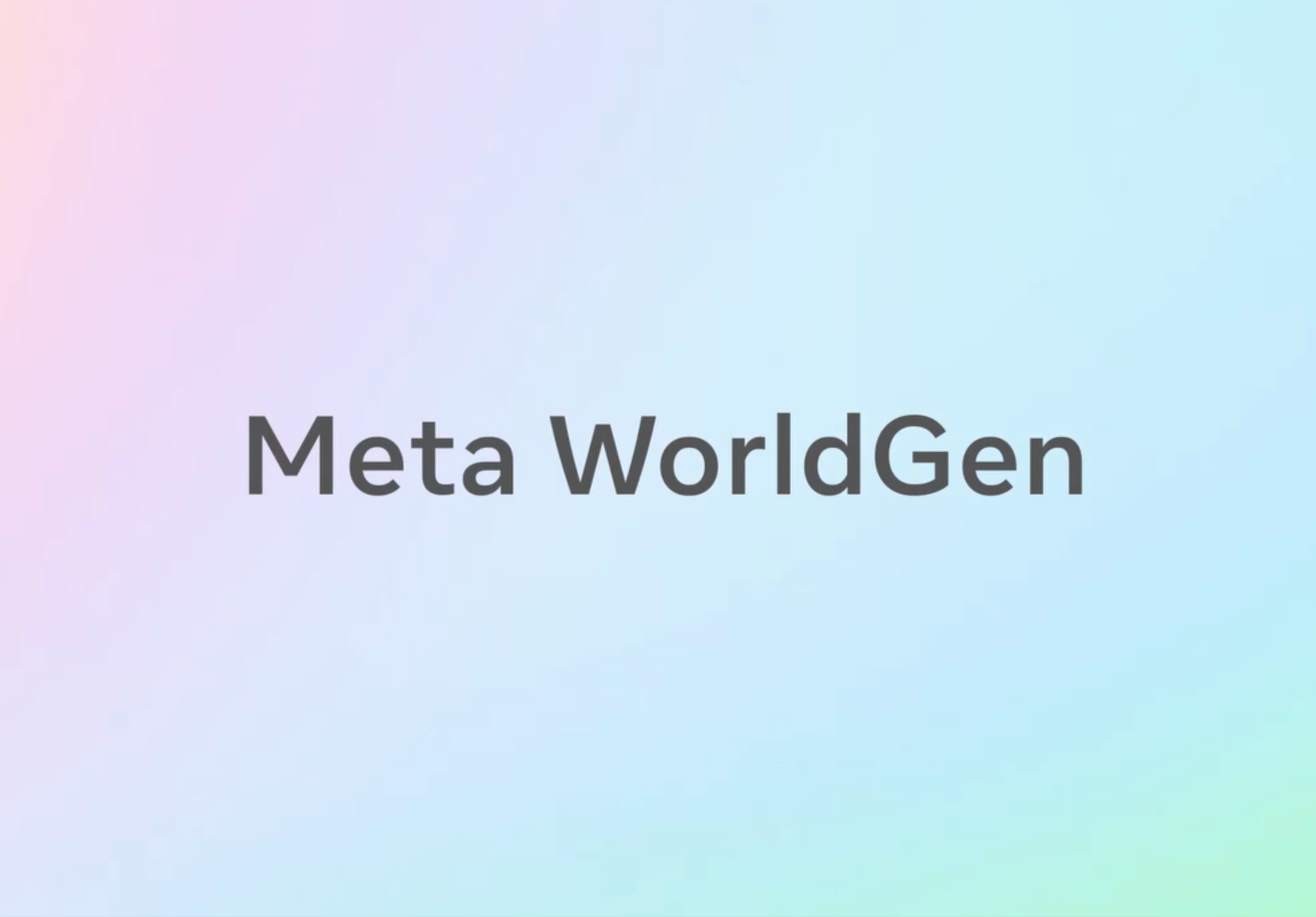 Meta reveals generative AI for interactive 3D worlds